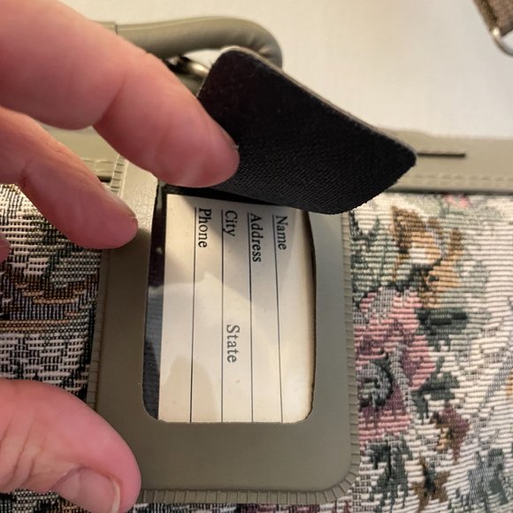 Vintage Floral Tapestry Garment Bag By Hampshire - Picture 6 of 12